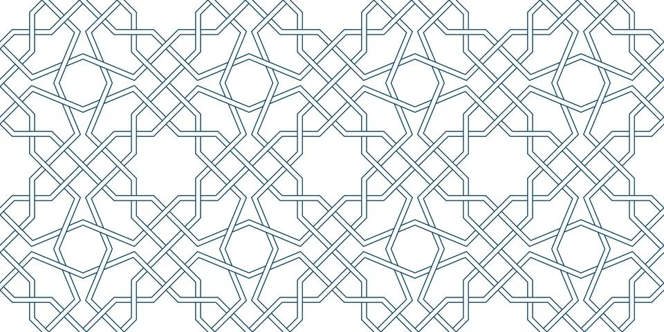Persian geometric mosaic pattern for Ramadan card Stock Illustration