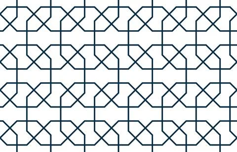 Persian geometric mosaic pattern for Ramadan card Stock Illustration