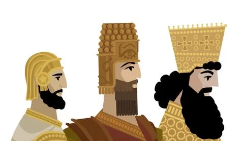 Persian kings Stock Illustration