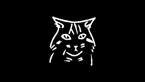 Persian Longhair Cat Flat Face Icon Stock Footage 345592696