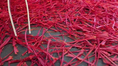 Persian saffron quality control Stock Footage 171234386