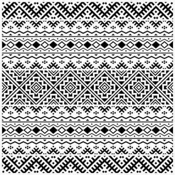 Persian Seamless Ethnic Pattern design vector. Illustration of Ornament Patte Stock Illustration