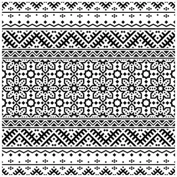 Persian Seamless Ethnic Pattern design vector. Illustration of Ornament Patte Stock Illustration