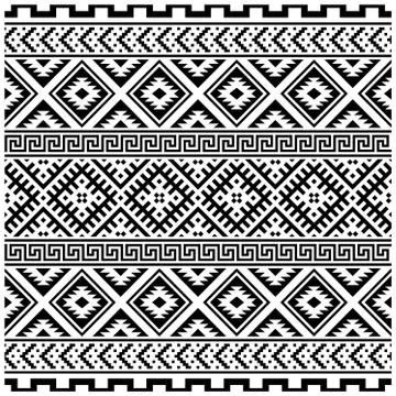 Persian Seamless Ethnic Pattern design vector. Illustration of Ornament Patte Stock Illustration