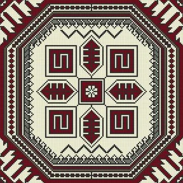 Persian seamless pattern, vector template design. Foto stock