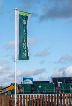 Persimmon Flag Hampton Park Stock Photos
