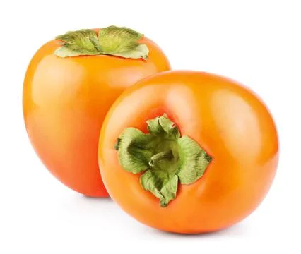 Persimmon fruit isolated Stock Photos