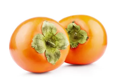 Persimmon fruit isolated Stock Photos