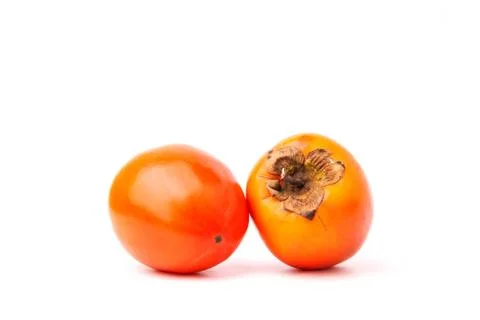 Persimmon fruit isolated on white background. Stock-Fotos