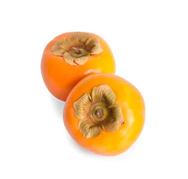 Persimmon fruit an isolated on a white background Foto stock