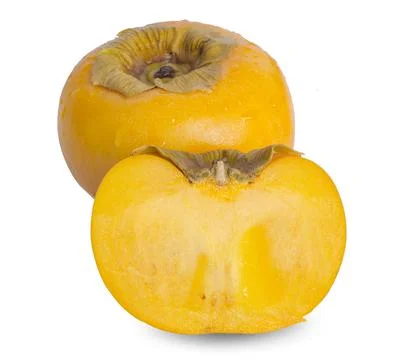 Persimmon fruit an isolated on a white background. Foto stock