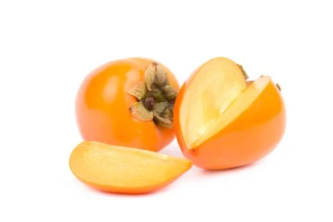 Persimmon fruit on a white background Foto stock