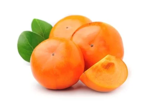 Persimmon fruits isolated. Foto stock