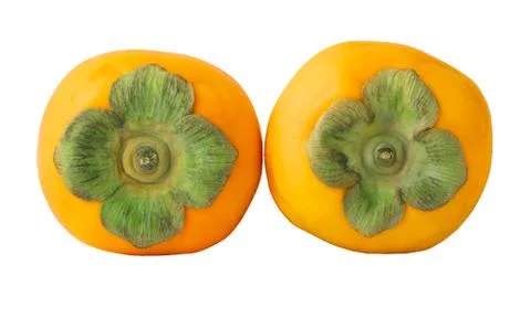Persimmon isolated on white background Stock Photos