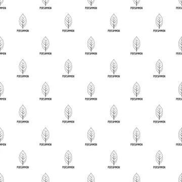 Persimmon leaf pattern seamless vector イラスト素材