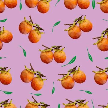 Persimmon pattern Stock Illustration