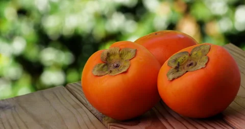 Persimmon Tilt-Up Video Stock Footage 163944524