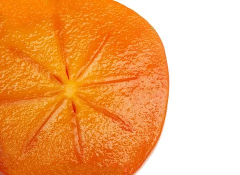 Persimmon on white background Stock Photos