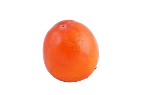 Persimmon on white background Stock Photos