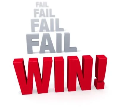 Persist to win! Stock Illustration