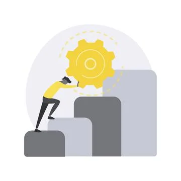 Persistence abstract concept vector illustration. Stock Illustration