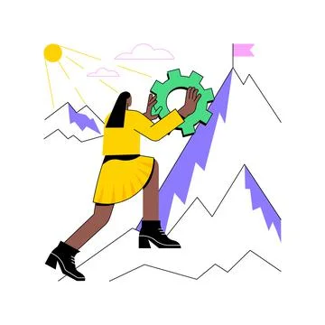 Persistence abstract concept vector illustration. Stock Illustration