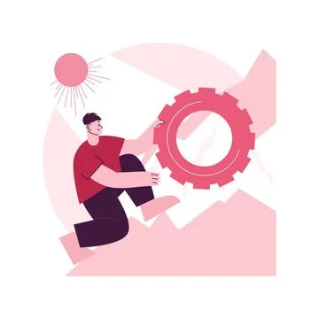 Persistence abstract concept vector illustration. Stock Illustration