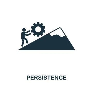 Persistence creative icon. Simple element illustration. Persistence concept Stock Illustration