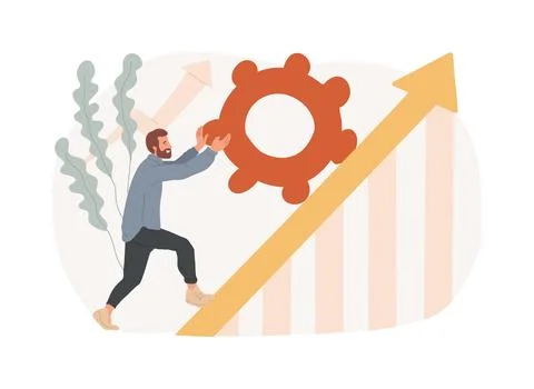Persistence isolated concept vector illustration. Stock Illustration
