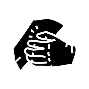 Persistent itching disease symptom glyph icon vector illustration Stock Illustration
