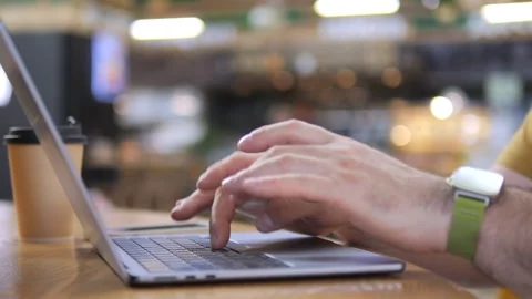 Person actively using phone in busy environment Stock Footage 341073321