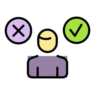 Person ambiguity icon vector flat 스톡 일러스트