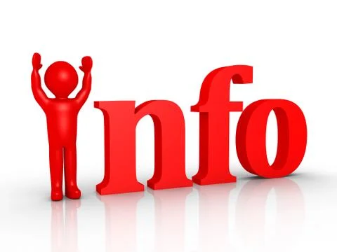 Person and information Stock Illustration