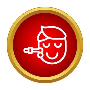 Person applying serum drop using a dropper icon Stock Illustration