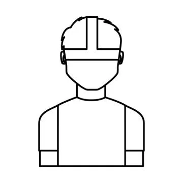 Person with augmented reality glasses Stockillustratie