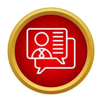 Person avatar chat bubble icon communication concept 스톡 일러스트