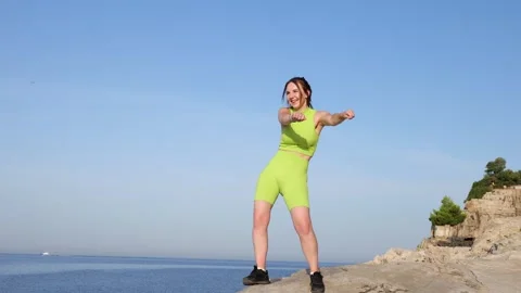 Person on the beach Stock Footage 249463629