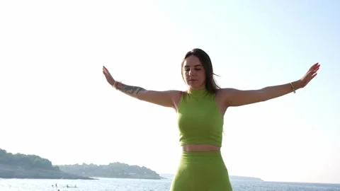 Person on the beach Stock Footage 249464842