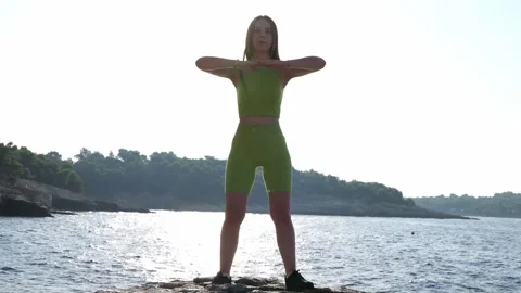 Person on the beach Stock Footage 249466404