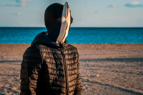 Person on the beach Stock Photos