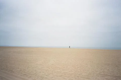Person on Beach Stock Photos