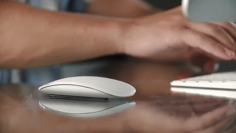 The person behind the keyboard Stock Footage 100577292