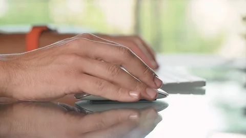 The person behind the keyboard Stock Footage 100577298