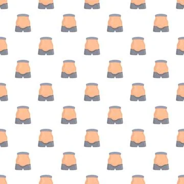 Person body with abdominal fat pattern Stock Illustration