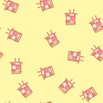 Person book character vector seamless pattern Stock Illustration