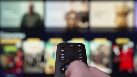 Person Browsing Streaming Services Using Remote Control. Stock Footage 290298850