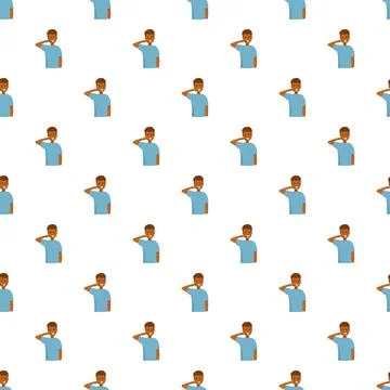 Person brushing teeth routine seamless pattern background Stock-Illustration