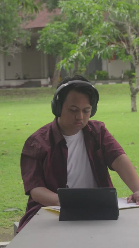Person in Campus Stock Footage 329844020