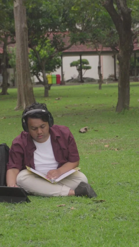 Person in Campus Stock Footage 329844115