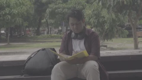 Person in Campus Stock Footage 329844678